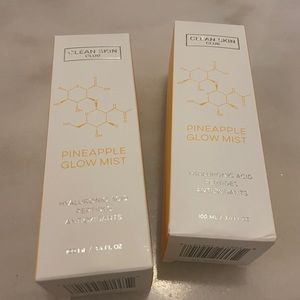 TWO Free Clean Skin Club Hyaluronic Acid & Peptides Pineapple Glow Mists